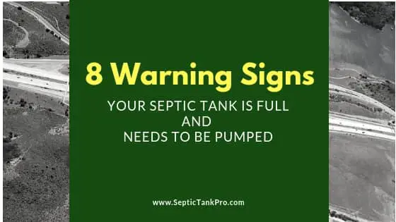Warning Signs Your Septic Tank is Full Banner