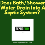 bath and shower water drain into septic tank banner